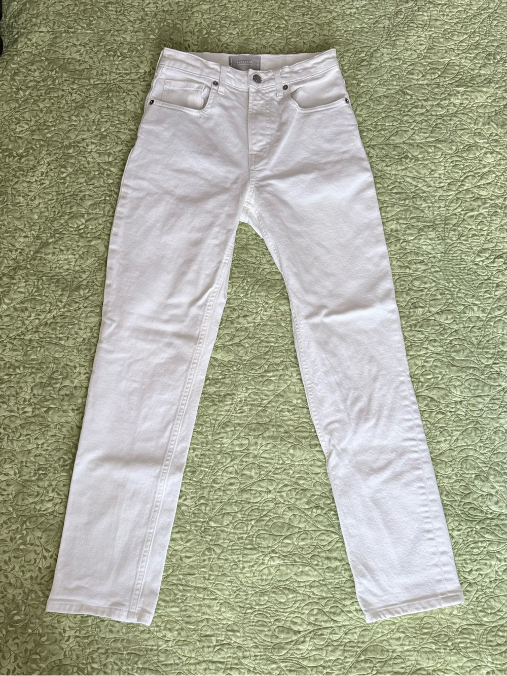 Everlane Classic White Women's Straight Jeans High Waisted 26